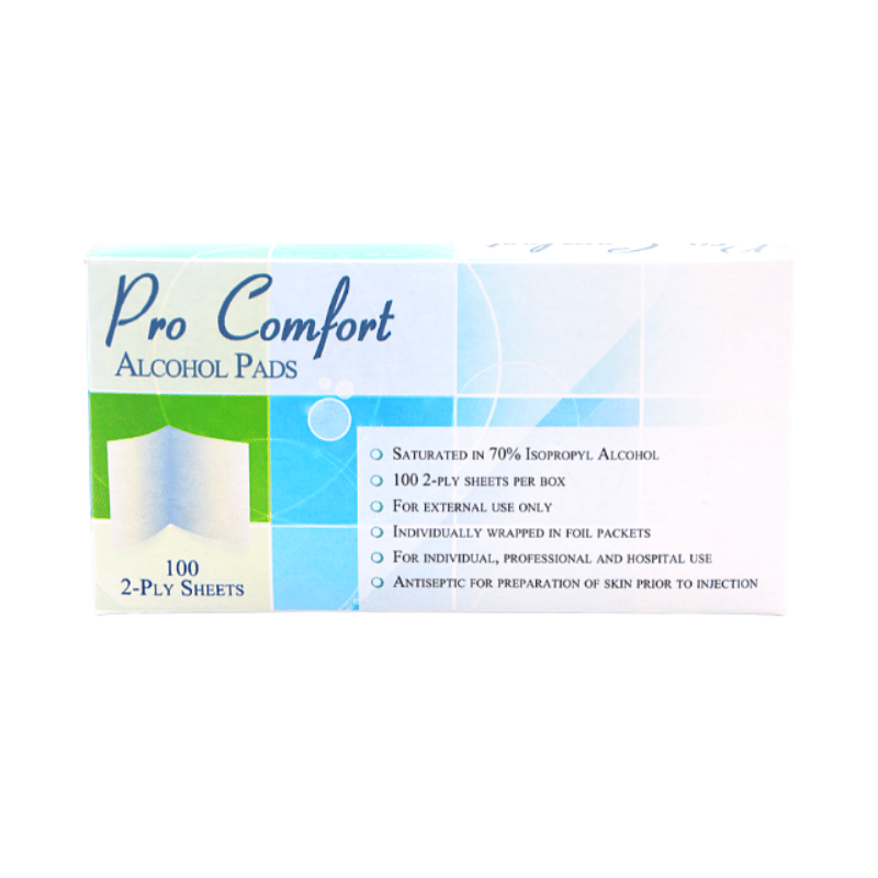  Home Aide Pro Comfort Alcohol Pads - 100 Sheets