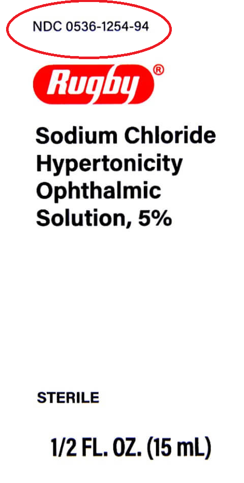 Rugby Sodium Chloride Hypertonicity Solution 5%